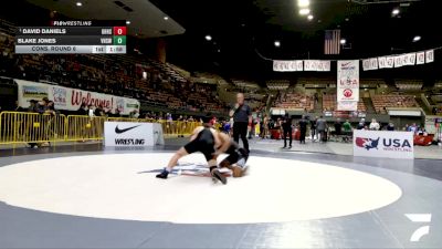 Cadet Boys Upper - 157 lbs Semis - David Daniels, Granite Hills High School Wrestling vs Blake Jones, Vacaville High School Wrestling