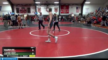 106 lbs Semifinal - Carter West, Notre Dame, Burlington vs Kaliber Fry, Prairie City Monroe