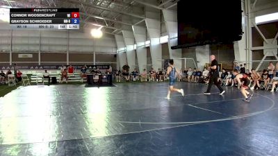 88 lbs Connor Woosencraft, Wisconsin vs Grayson Schroeder, Minnesota Blue