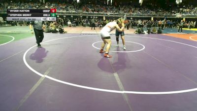 5A 285 lbs Quarterfinal - Ryder Hatton, Lubbock Cooper vs Stephen Merkt, Rio Grande City Grulla