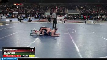 126 lbs Cons. Round 1 - Mason Webb, La Pine vs Landen Sarver, Scappoose