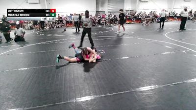 84 lbs Round 1 (4 Team) - Lily Wilson, Storm Wrestling Center vs MIKAELA BROWN, MF Angels