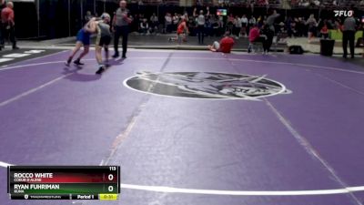 113 lbs Cons. Round 4 - Rocco White, Coeur D Alene vs Ryan Fuhriman, Kuna