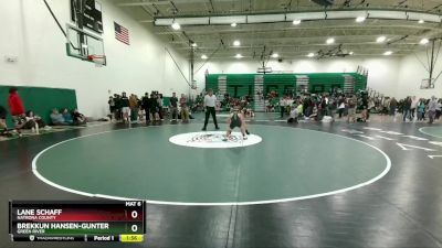 106 lbs Round 4 - Brekkun Hansen-Gunter, Green River vs Lane Schaff, Natrona County