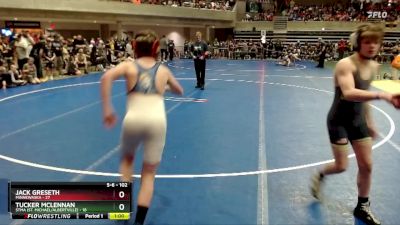 102 lbs Cons. Semi - Jack Greseth, Minnewaska vs Tucker McLennan, STMA (St. Michael/Albertville)