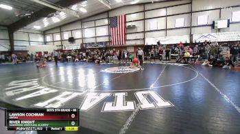 86 lbs Quarterfinal - Lawson Cochran, Uintah vs River Knight, Sanderson Wrestling Academy
