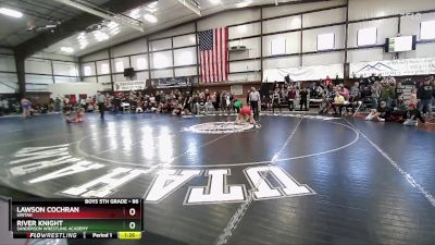 86 lbs Quarterfinal - Lawson Cochran, Uintah vs River Knight, Sanderson Wrestling Academy