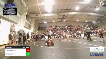 80 lbs Quarterfinal - Jonathan Kidwell, Raw Wrestling Club vs Daxton Stewart, Vian Wrestling Club