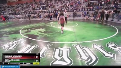 54-61 lbs Round 2 - Olivia Franklin, Montana vs Daphne Younger, Team Real Life Wrestling