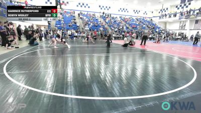 117 lbs Rr Rnd 3 - Kadence Rutherford, Grove Takedown Club vs Robyn Wesley, Mannford Pirate Youth Wrestling