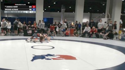 65 kg Cons. Sub-rd Of 64 - Joshua Kerr, Wichita Training Center vs Brodie Altman, Flames Wrestling Club