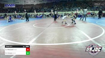 50 lbs Consi Of 4 - Azayla Mitchell, El Reno Wrestling Club vs Blakelee Vinson, Weatherford Youth Wrestling