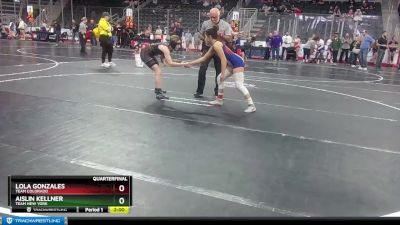 100 lbs Quarterfinal - Aislin Kellner, Team New York vs Lola Gonzales, Team Colorado