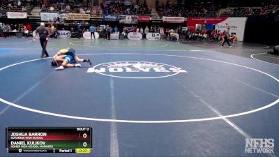 135 lbs Cons. Round 2 - Daniel Kulikov, Homer High School Mariners vs Joshua Barron, Kotzebue High School