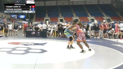 165 lbs 5th Place Match - Chaney Lewis Jr., Pennsylvania vs Michael Daleiden, Wisconsin