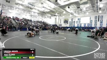 110 lbs Champ. Round 1 - Crystal Arzate, El Modena vs Kacy Flores, Laguna Hills