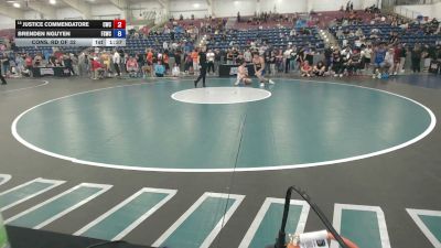 144 lbs Cons. Rd Of 32 - Justice Commendatore, Cardinal Wrestling Club vs Brenden Nguyen, Fighting Squirrels Wrestling Club