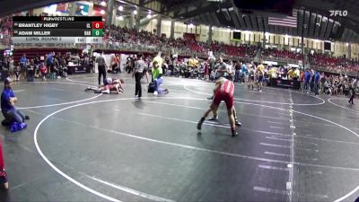 140 lbs Cons. Round 2 - Brantley Higby, Clarkson Leigh vs Adam Miller, Randolph