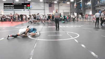 88 lbs Round 5 - 4:00pm Saturday - Nathan Cruz, Oklahoma Elite vs Masten Felix, West Coast Elite