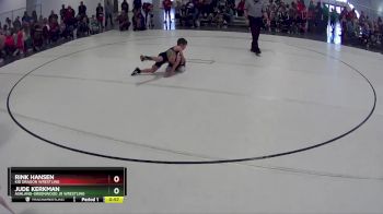 23 lbs Quarterfinal - Jude Kerkman, Ashland-Greenwood Jr Wrestling vs Rink Hansen, Kid Dragon Wrestling