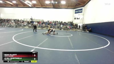 149 lbs Champ. Round 1 - Noah Elliott, Menlo College vs Q`veli Quintanilla, Utah Valley