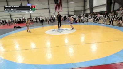 80 lbs 7th Place - Carter Bowling, CT vs Wyatt Ballay, TN