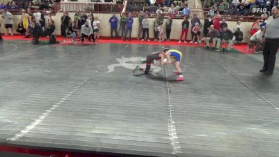 55_B lbs Quarterfinal - Greyson Bosley, Central York vs Joe James, Mt.Pleasant