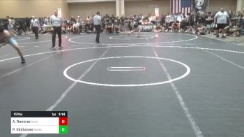 157 lbs Round Of 128 - Angel Ramirez, Rancho Mirage HS vs Parker Slothower, Marana WC