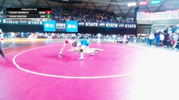 Boys 3A 157 lbs Champ. Round 2 - Judah Deaton, Liberty (Issaquah) vs Chase Warnick, Mercer Island