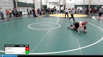 184 lbs Champ. Round 1 - Parker Gasser, Western Colorado University vs Garrett Davis, Northwest Kansas Technical College