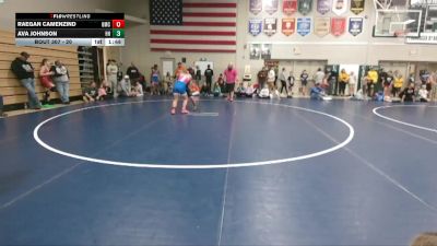 20 lbs Round 1 - Raegan Camenzind, USA Mat Club vs Ava Johnson, Hammerin Hawks