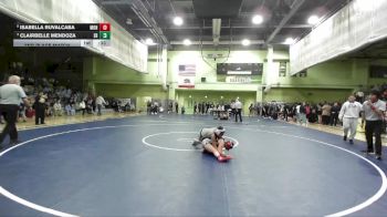 100 lbs 2nd Place Match - Clairbelle Mendoza, EAGLE ROCK vs Isabella Ruvalcaba, MONROE