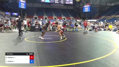 120 lbs 7th Place - Gauge Botero, Pennsylvania vs Jermaine Peace, South Carolina