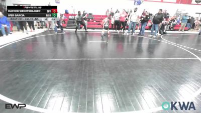 730-76 lbs Consolation - Hayden Wenetshlager, Salina Wrestling Club vs Iver Garcia, Wagoner Takedown Club