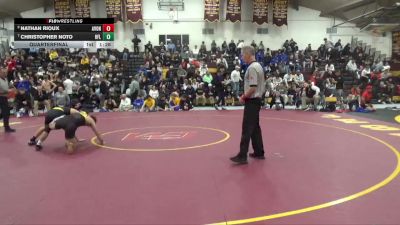 132 lbs Quarterfinal - Christopher Noto, Honeoye Falls-Lima vs Nathan Rioux, Avon