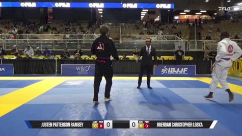 Brendan Christopher Loska vs Justen Patterson Ramsey 2025 Pan Jiu Jitsu IBJJF Championship