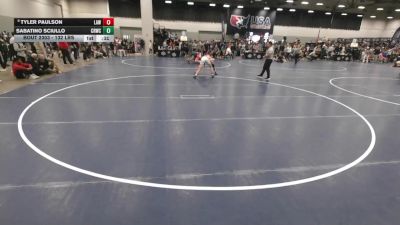132 lbs Cons. Semis - Sabatino Sciullo, CRWC vs Tyler Paulson, LaCrosse Area Wrestlers