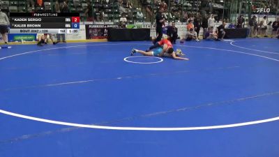120 lbs Cons. Semis - Kaden Sergio, Sebolt Wrestling Academy vs Kaleb Brown, Hawkeye Wrestling Academy