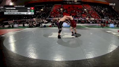 3A 285 lbs Cons. Round 2 - Kyle VanVleet, Kellogg vs Jace Royer, West Side
