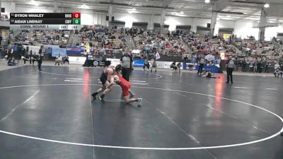 AA 132 lbs Cons. Round 1 - Aidan Lindsay, Coffee Co. Central High School vs Byron Whaley, Knoxville Halls High School