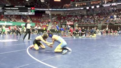 1A-126 lbs Cons. Round 2 - Kane Forseen, New London vs Kimball Elliott, Lynnville-Sully