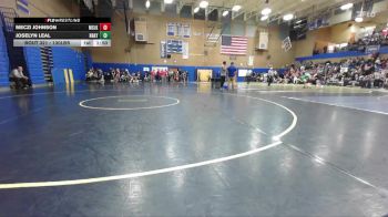 130lbs Champ. Round 2 - Joselyn Leal, Hudson`s Bay (Girls) vs Meczi Johnson, Moses Lake (Girls)