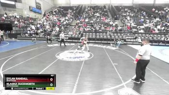 4A 115 lbs Cons. Round 2 - Dylan Randall, Bear River vs Klasina Duckworth, Cottonwood