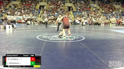 250 lbs Champ. Round 1 - Ashley Lindberg, Carrington vs Lacy Whittmayer, Grand Forks