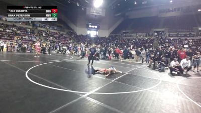 67 lbs Champ. Round 4 - Oly Culotta, Black Fox Wrestling Academy vs Brax Peterson, Athlos Wrestling