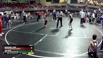 95 lbs Champ. Round 1 - Grayden Japp, Nebraska Wrestling Academy vs Leo Rue, Falls City Wrestling Club