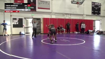141 lbs Semifinal - Isaac Gonzalez, Cerritos College vs Andre Garcia, Santa Ana College