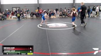 63 lbs Cons. Semi - Bryson Hare, Lebanon Mat Club vs Andres Lions, Askeo International Mat Club