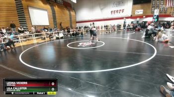 130 lbs Cons. Round 2 - Lila Callister, Mountain View vs Leona Vickers, Worland
