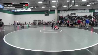 106 lbs Cons. Round 6 - Cole Martin, Greater Heights Wrestling vs Parker Landers, Carroll Wrestling Club